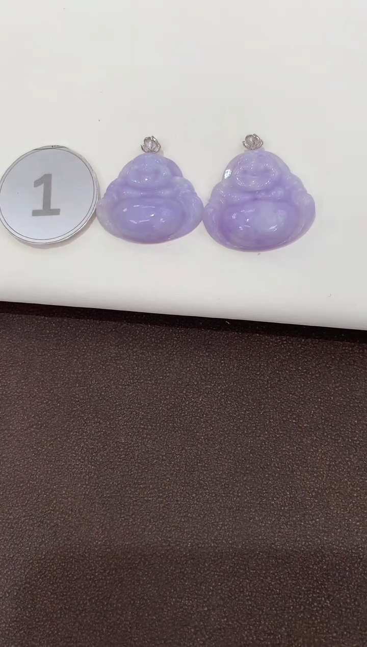 翡翠18K金镶嵌吊坠(赠链)天然缅甸a货翡翠(多样性发其一)