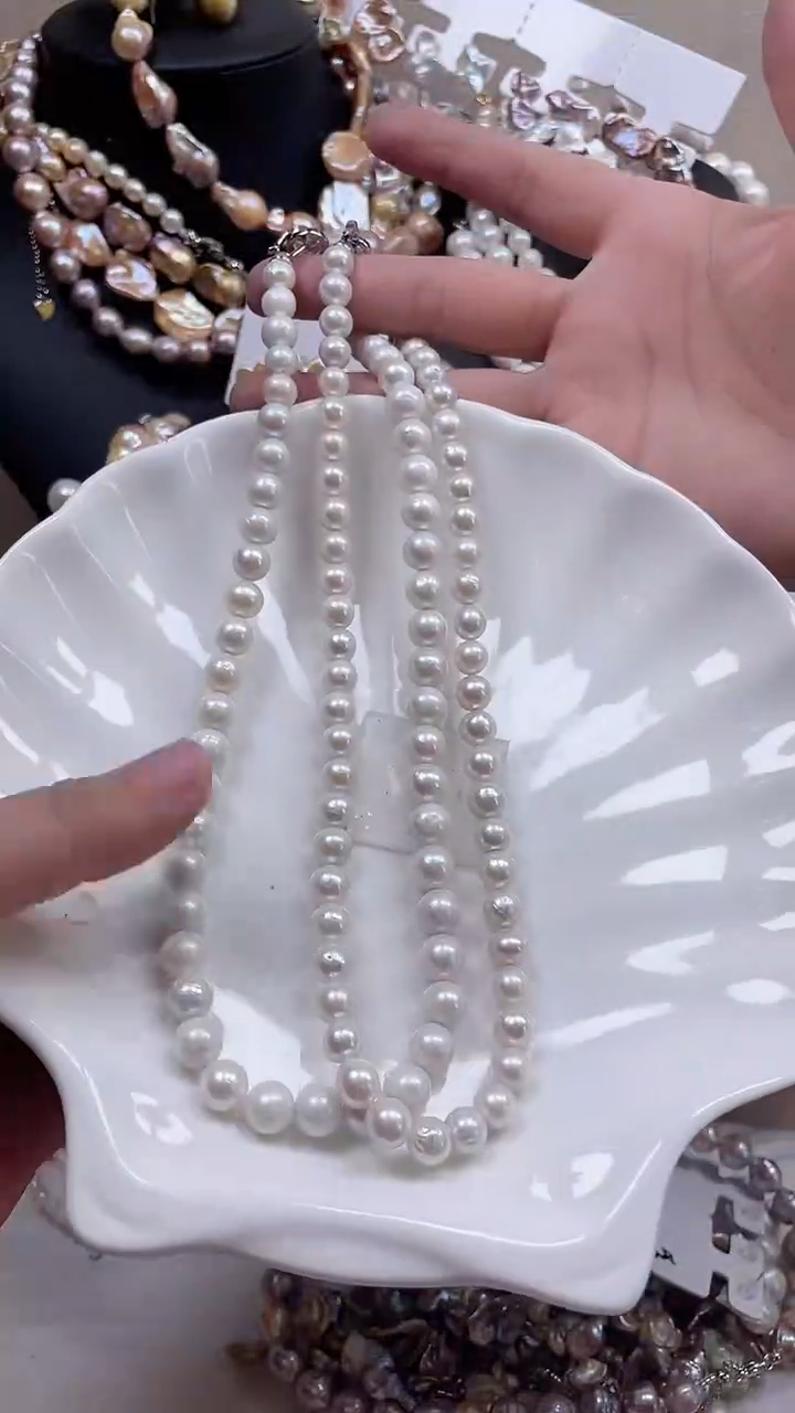 未镶嵌项链淡水珍珠【纯恬饰品】（多样性发货发一）