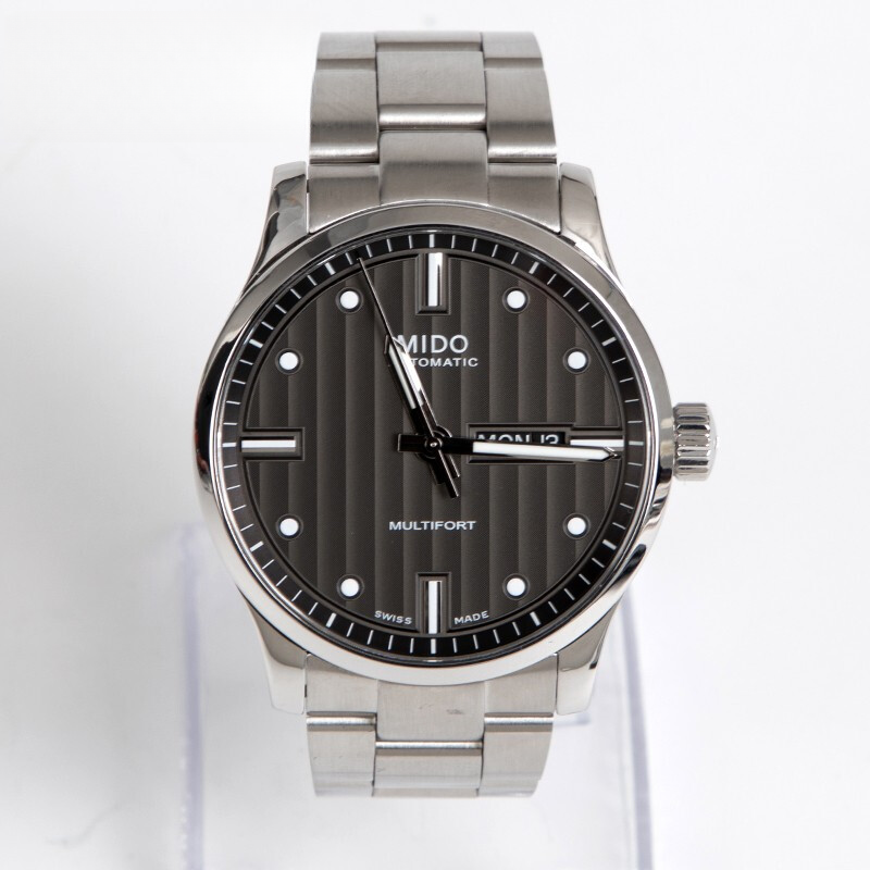 99新 Mido/美度 舵手系列/男士自动机械表/42mm/黑盘钢