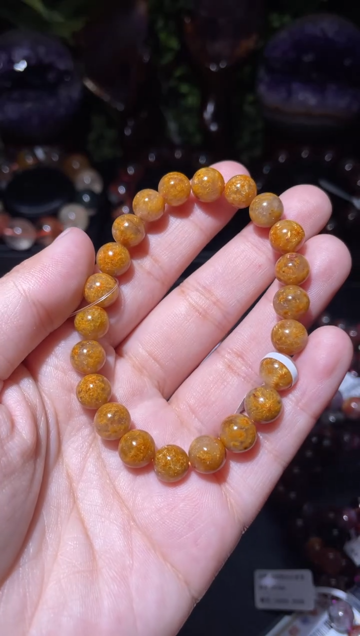 【闪购商品】水晶手链未镶嵌钛晶花8mm