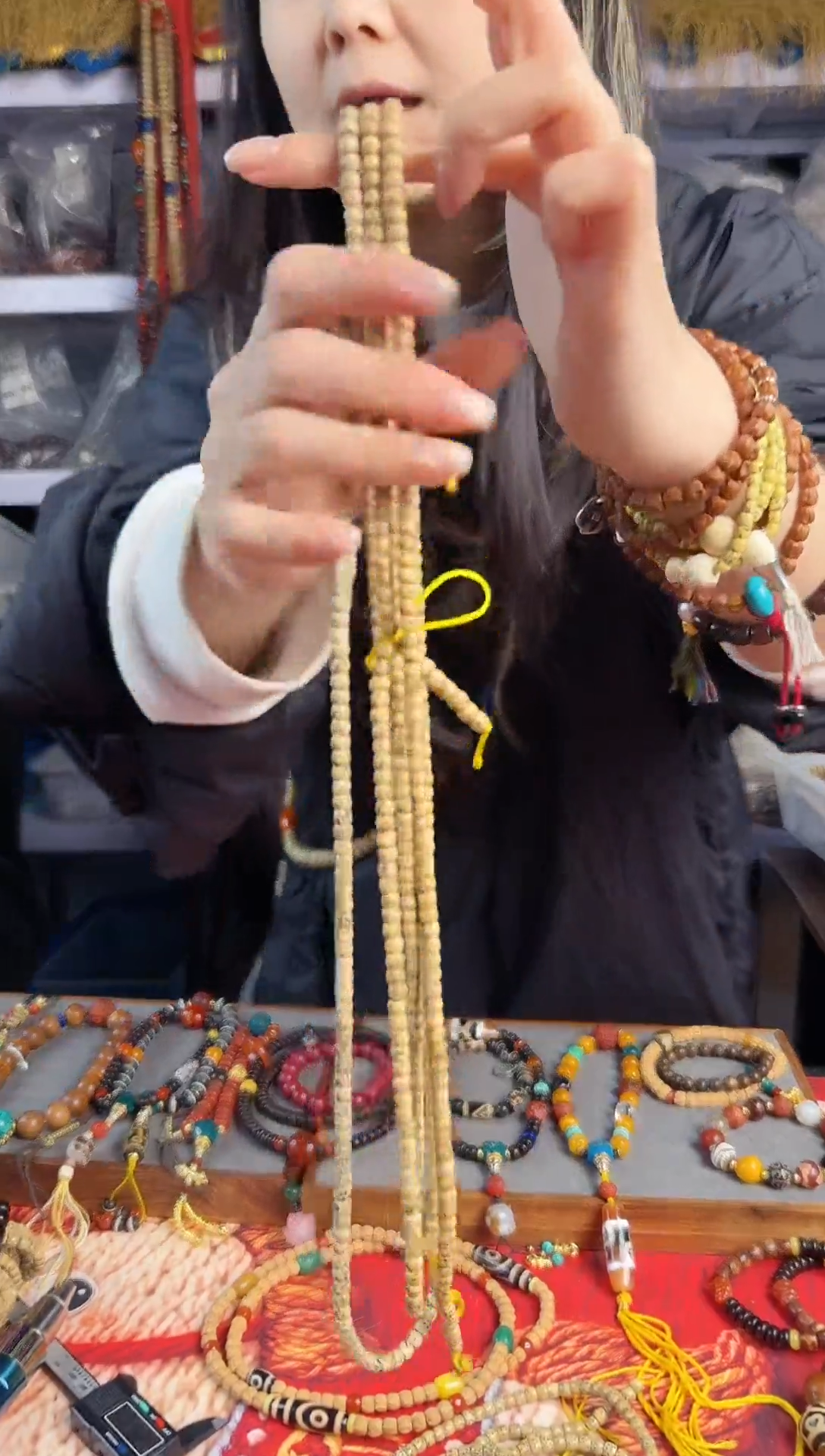 吊坠星月菩提5mm老陈籽星月脖挂