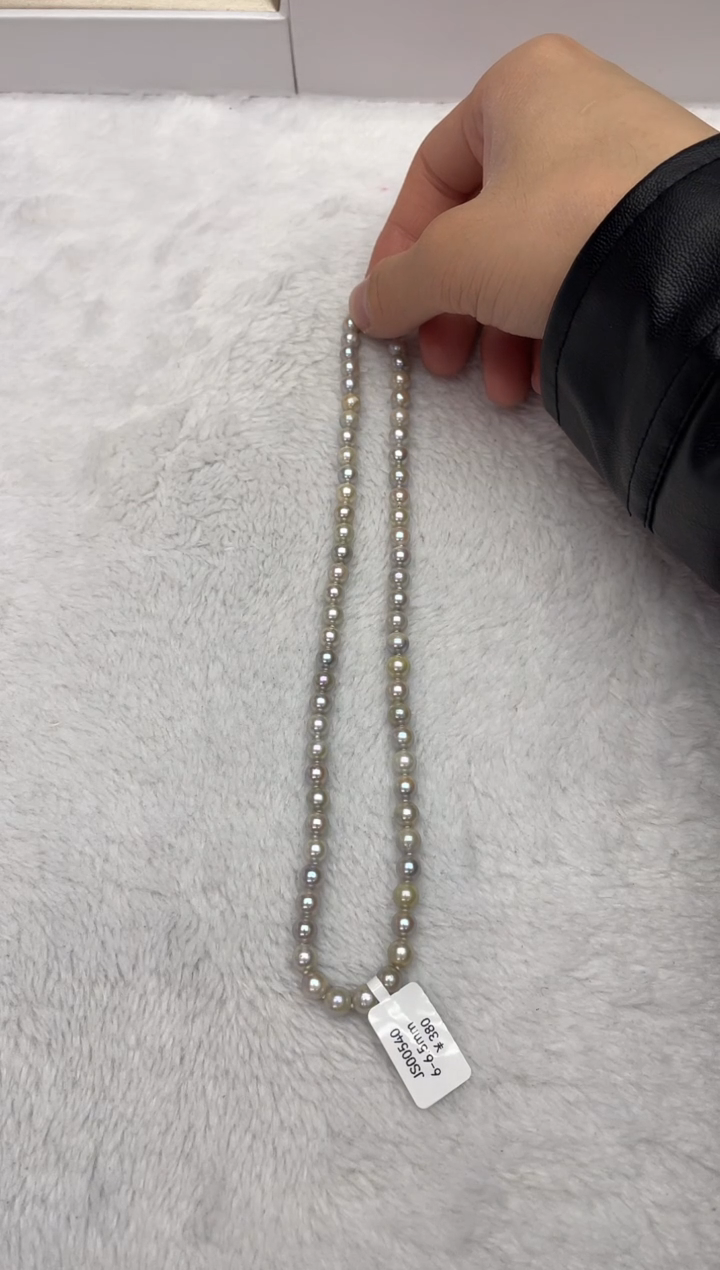 【闪购商品】海水珍珠颈饰未镶嵌AK真多麻6-6.5mm（多样性发一）