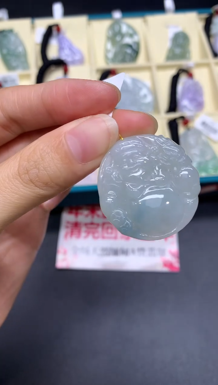 【闪购商品】定制翡翠未镶嵌财神爷【无服务费】