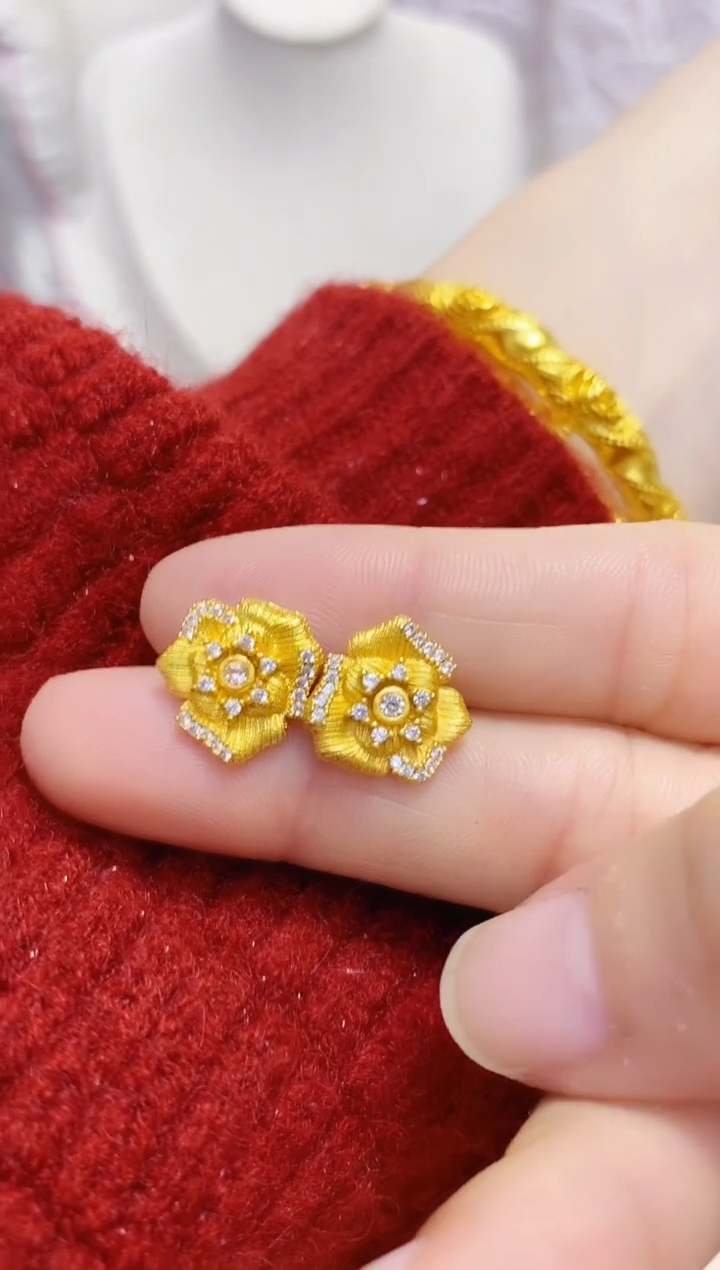合金无029小花耳钉