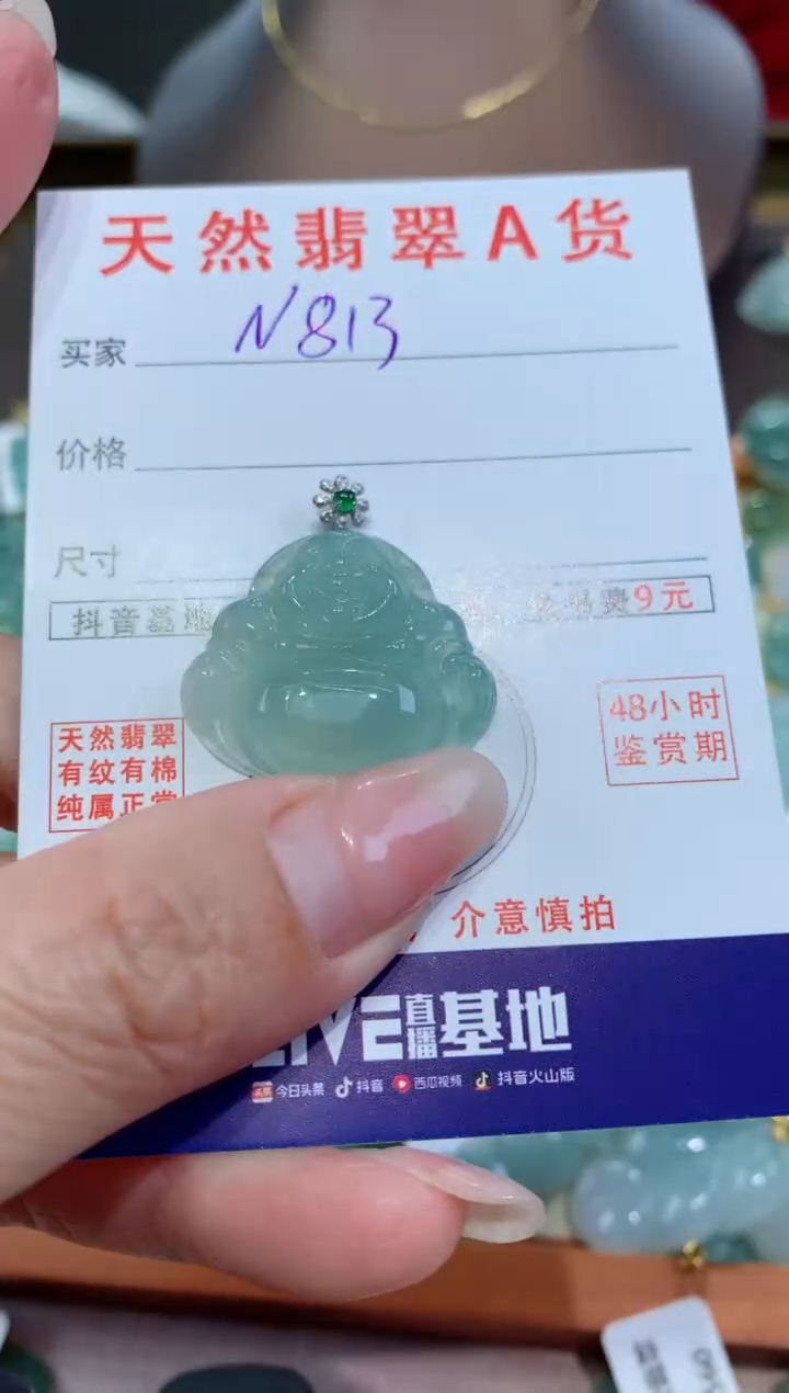 【闪购商品】翡翠颈饰未镶嵌天然缅甸a货翡翠