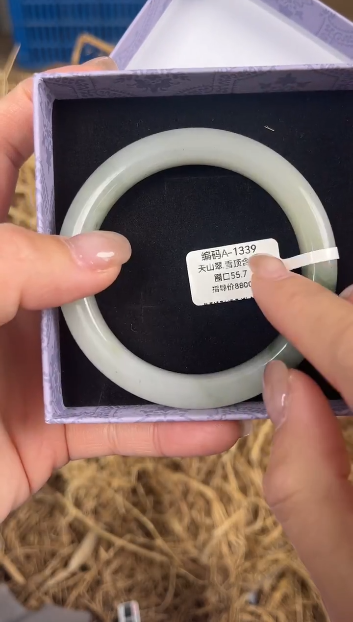 未镶嵌手镯石英质玉编码A1339