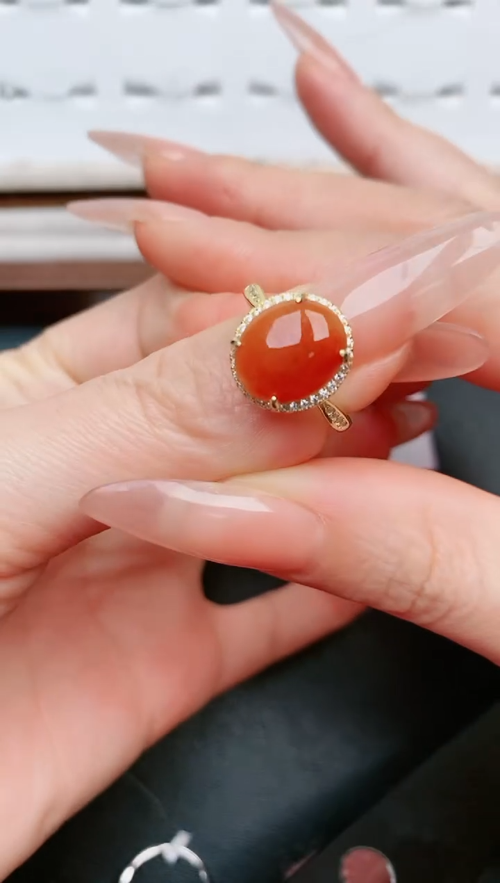 【闪购商品】翡翠戒指银S925镶嵌....