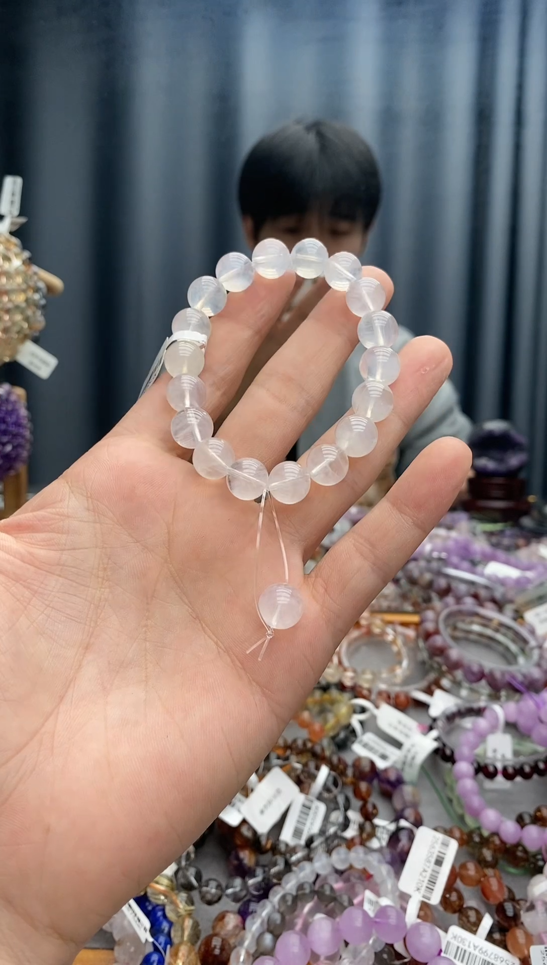 【闪购商品】水晶手链未镶嵌蓝针