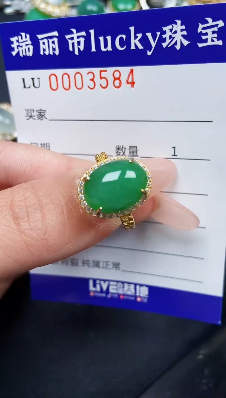 【闪购商品】翡翠颈饰银S925镶嵌3584