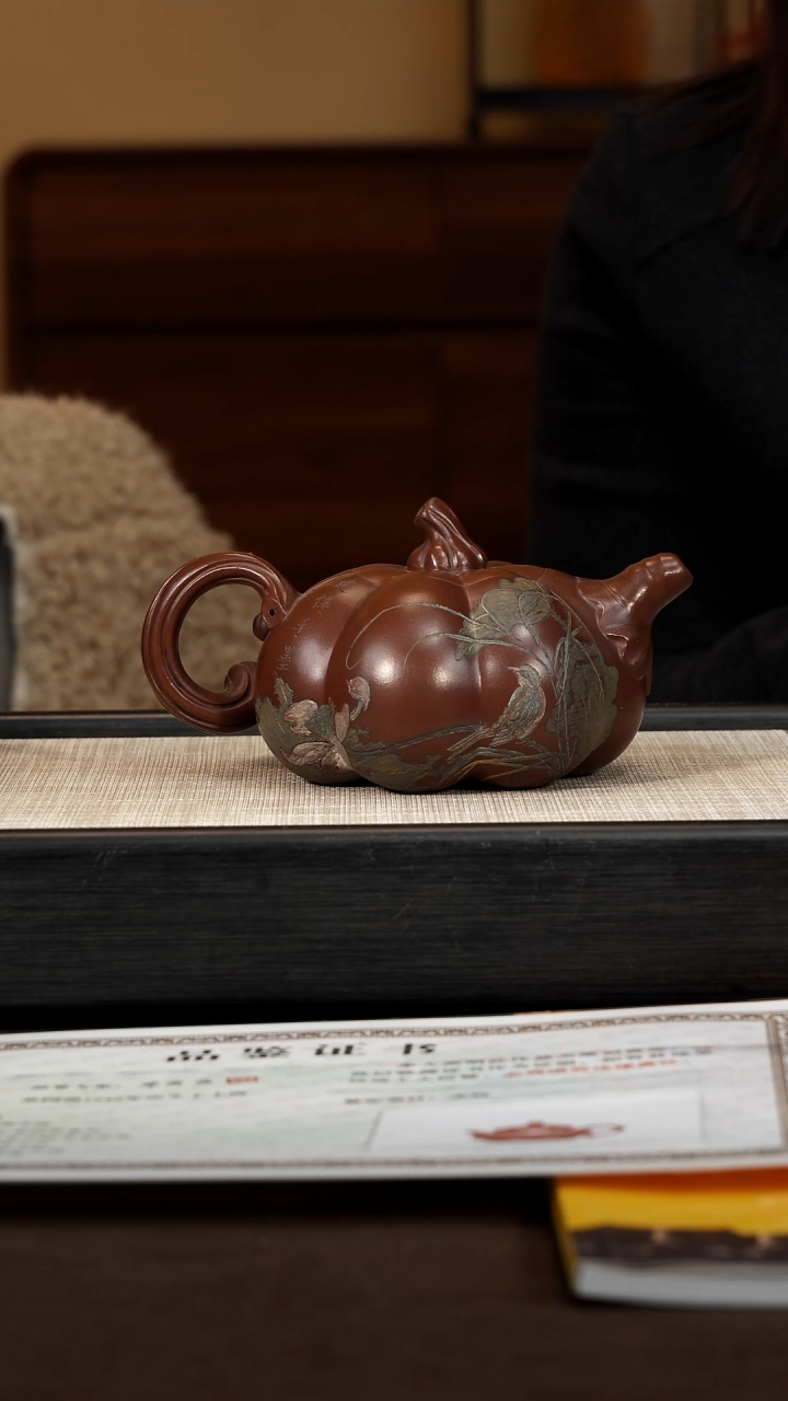 茶壶紫砂【P021】南瓜  400c  SNB 