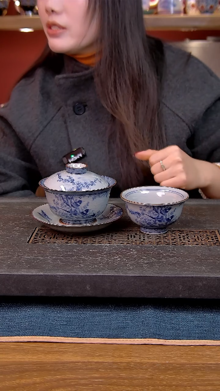 简装家用款2件套 老陶泥开片纹陶瓷茶具