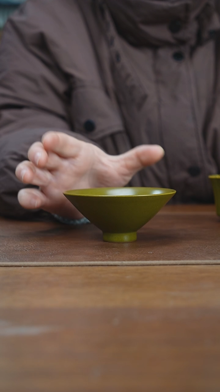 【闪购商品】杯景德镇茶叶末斗笠杯