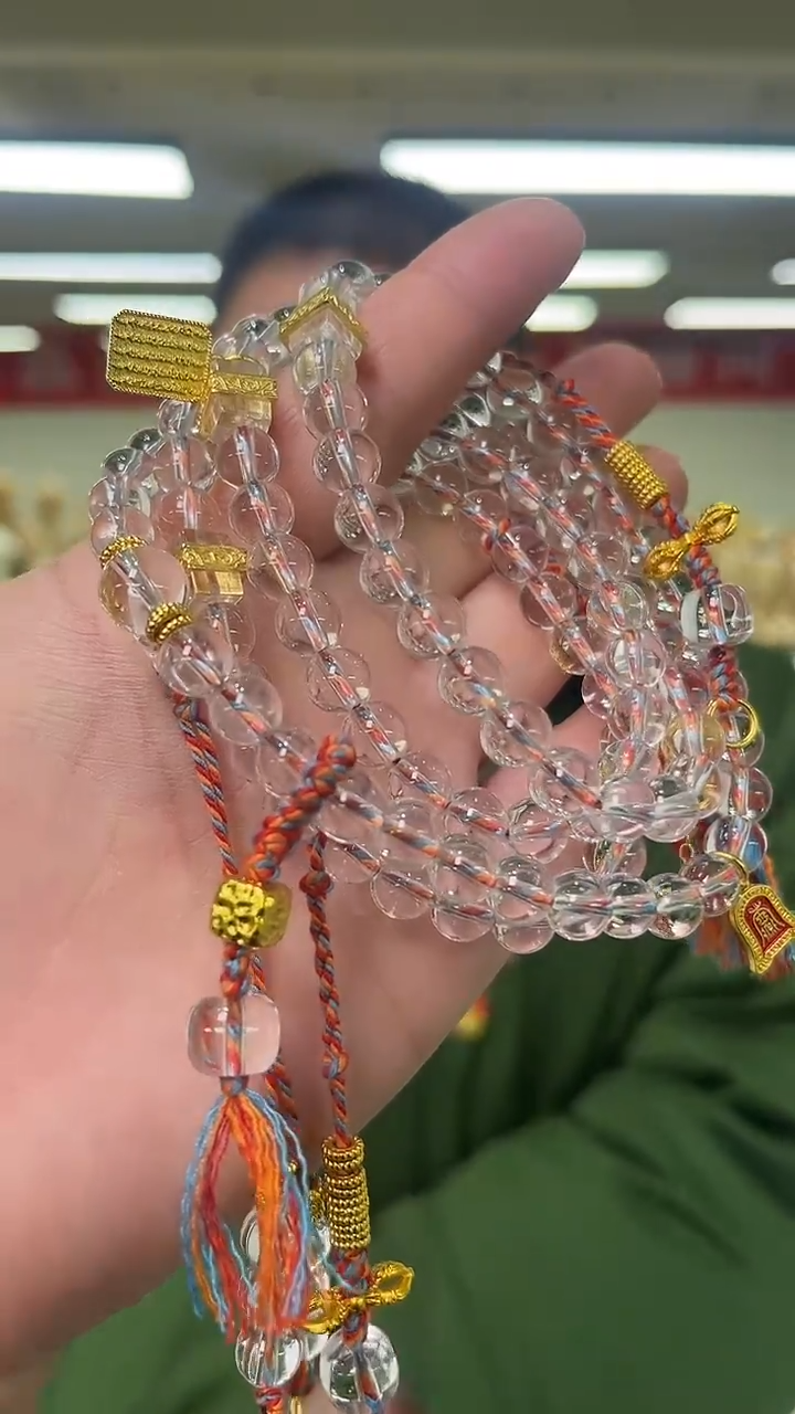 【闪购商品】水晶手链未镶嵌天然DIY手串多样性发一8mm