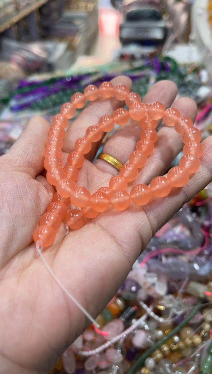 未镶嵌玛瑙/玉髓珠宝半成品一条