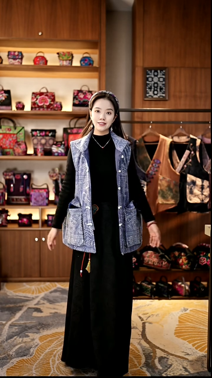 刺绣私人定制苗族手工衣服Z9437