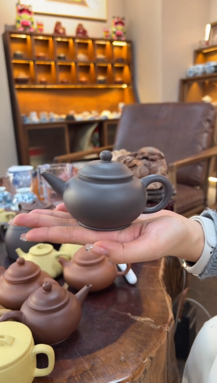 【闪购商品】紫砂茶壶【头哥手工壶】水平天青泥