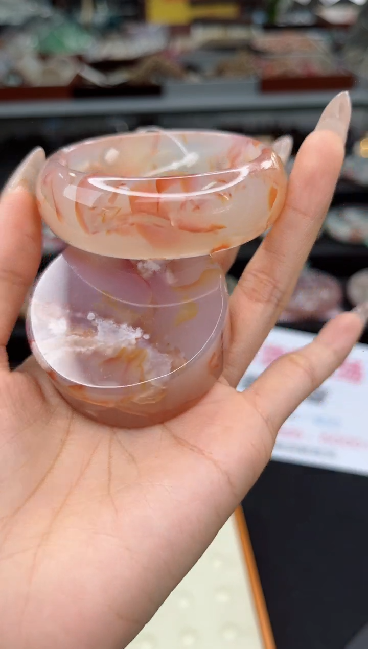 【闪购商品】石英质玉手镯未镶嵌56圈口（赠品镯心）3S9154225