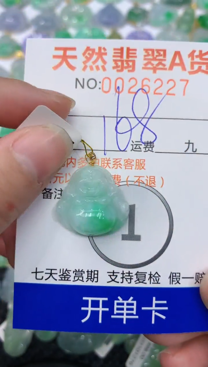 【闪购商品】翡翠颈饰18K金镶嵌111111111