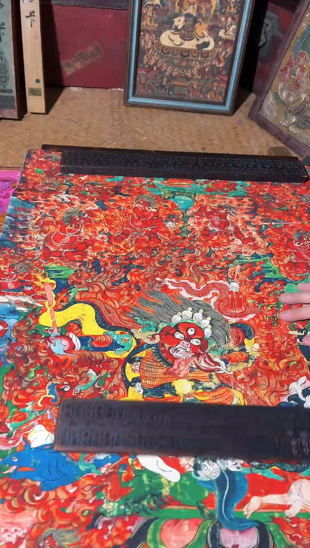 卷轴画卷轴画帅帅的唐卡