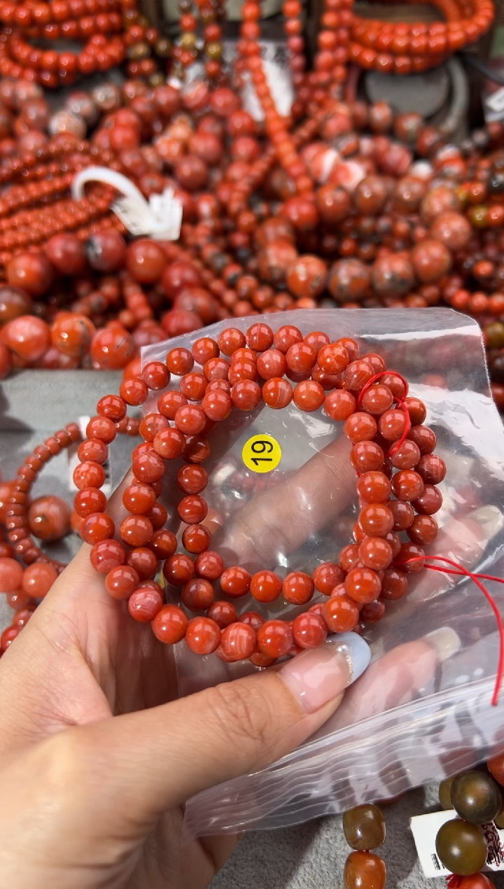 未镶嵌手串南红玛瑙8+