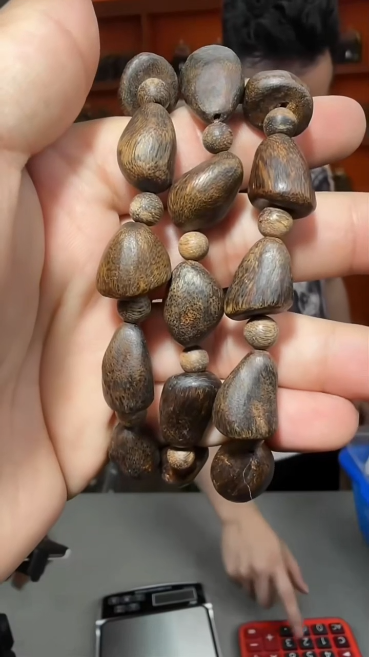 沉香手串b5号瘤疤16g多样性发一