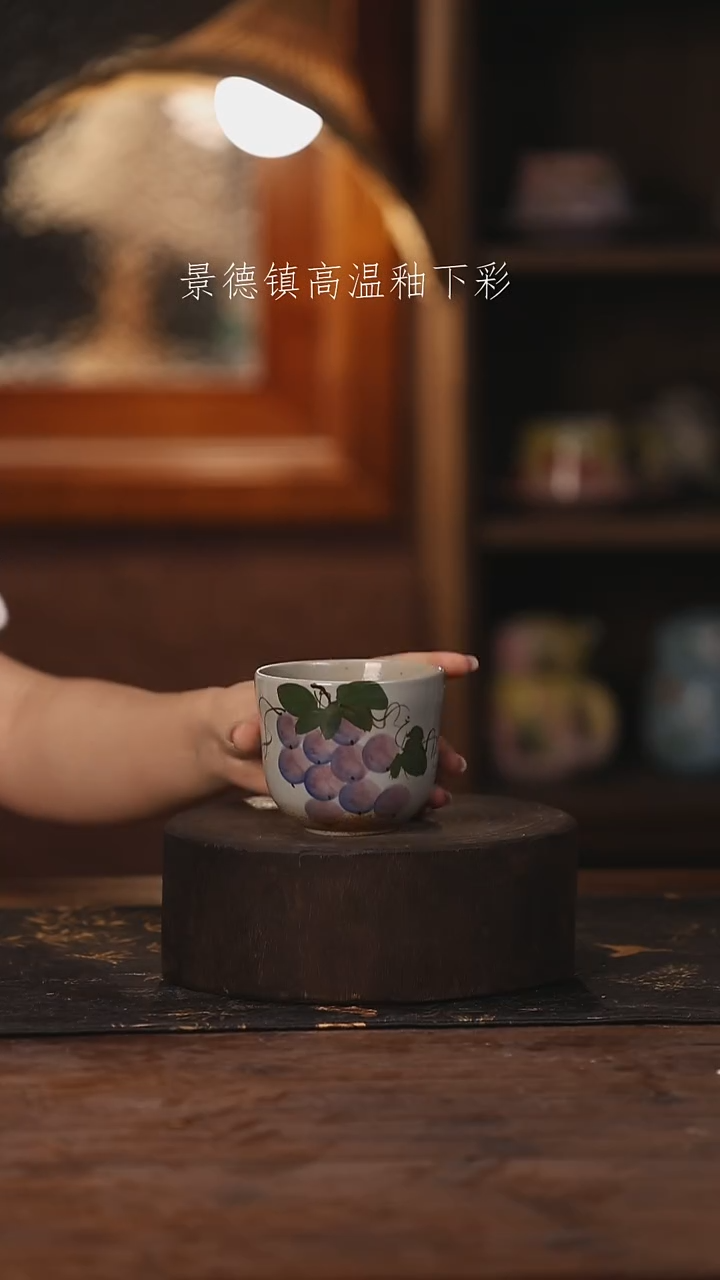 陶瓷景德镇高温釉下手绘陶瓷441