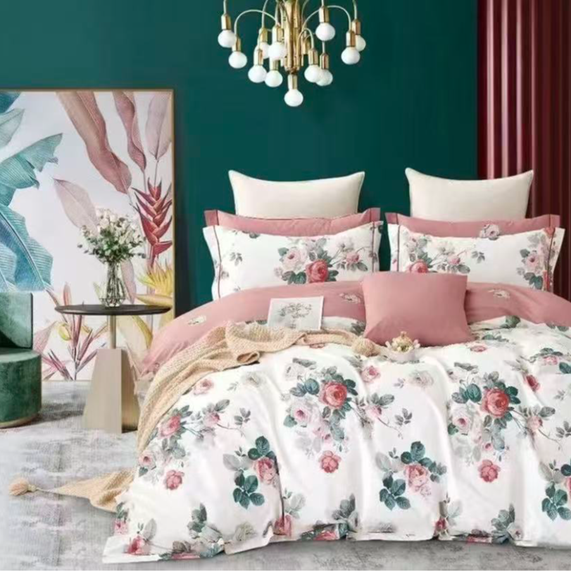 【MS】亲肤棉四件套--香缇娜花边款（标准）