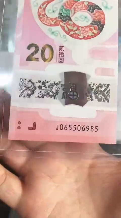 【闪购商品】塑料蛇钞包67分单张号码065506985