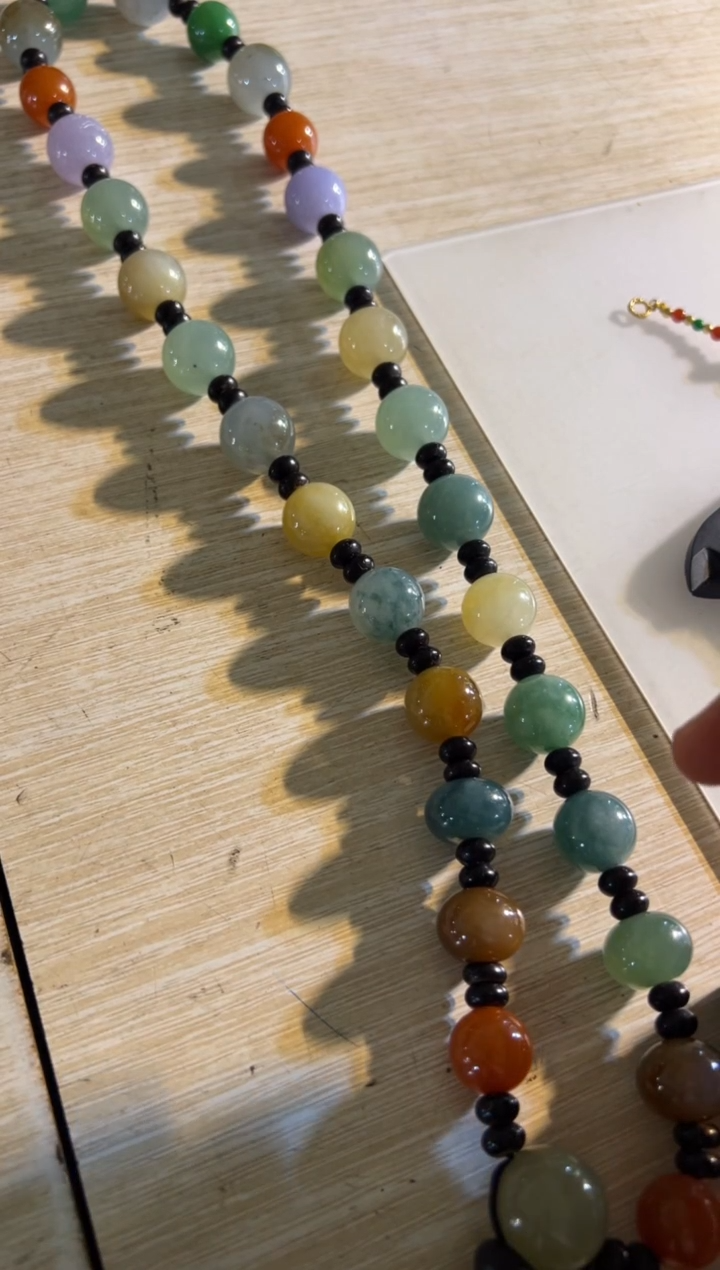 【闪购商品】定制翡翠未镶嵌珠链