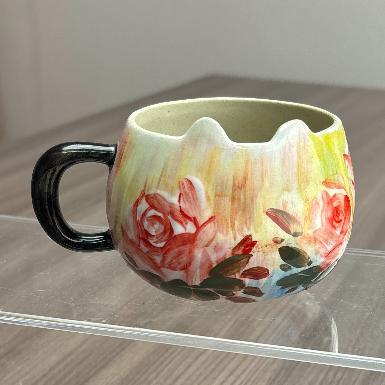 83号商品创意水杯马克杯咖啡杯景德镇纯手工手绘