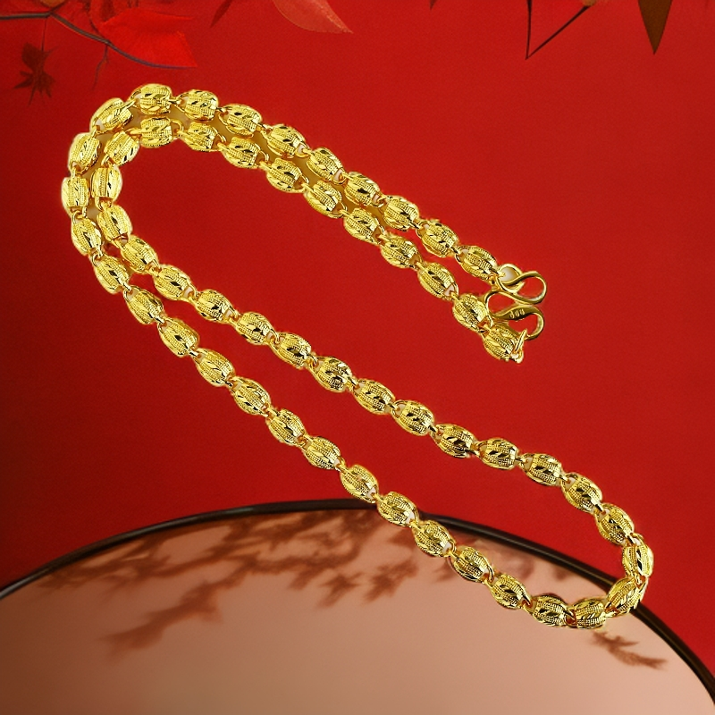  【乐乐】流行时尚轻奢百搭合金南瓜珠子项链【ZL727120】