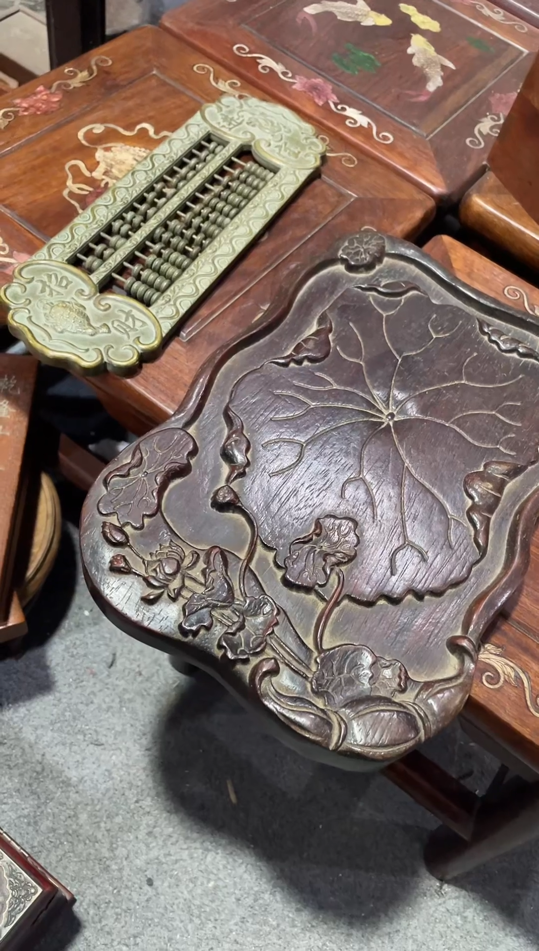 紫檀木类成套家具  微州旧藏       