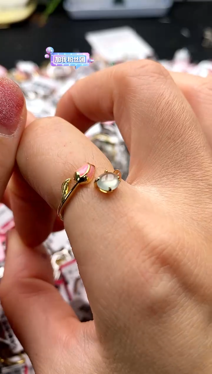 【闪购商品】翡翠戒指银S925镶嵌22222222    1