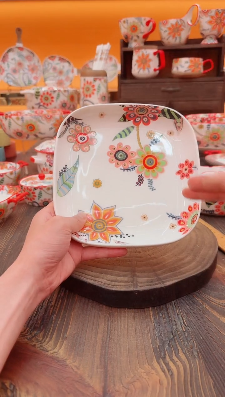 罐景德镇陶瓷罐盘碟子碗