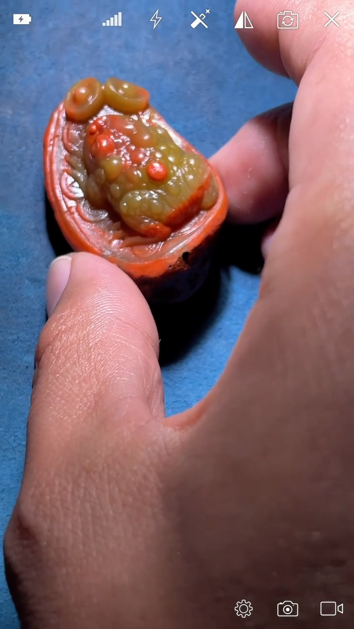 未镶嵌PP南红玛瑙金蟾 