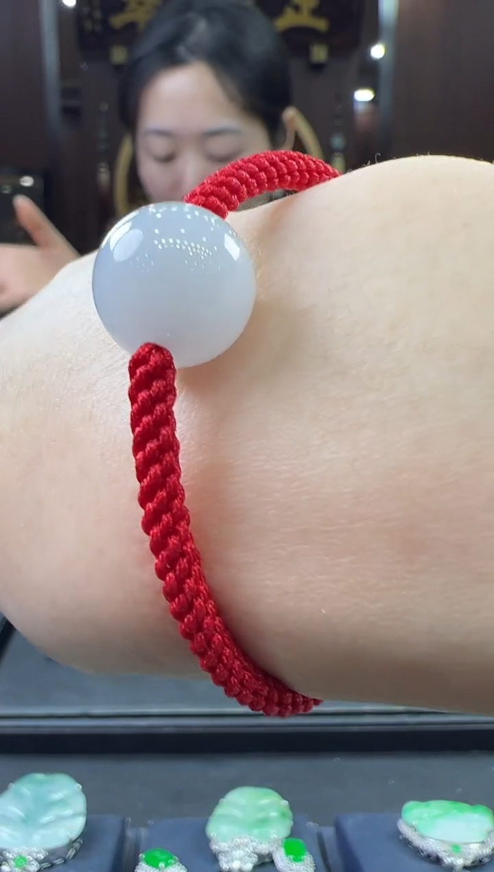 【闪购商品】翡翠挂件未镶嵌圆珠手绳