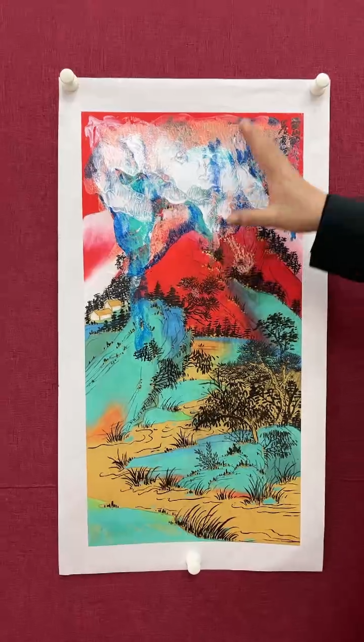 【闪购商品】绘画赵燮-2平尺-山水-纸片