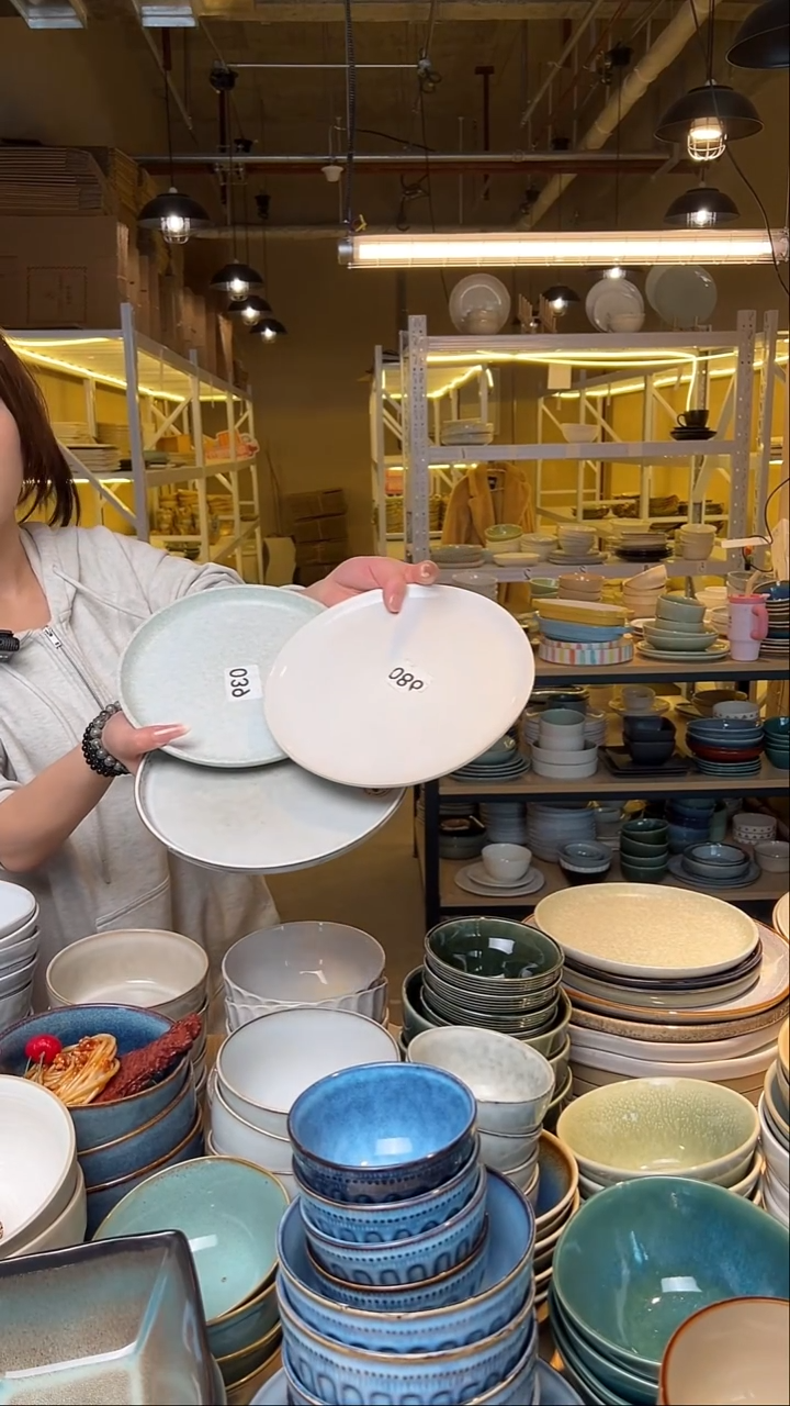 瓷20【瑕疵】外贸尾货窑变釉下彩