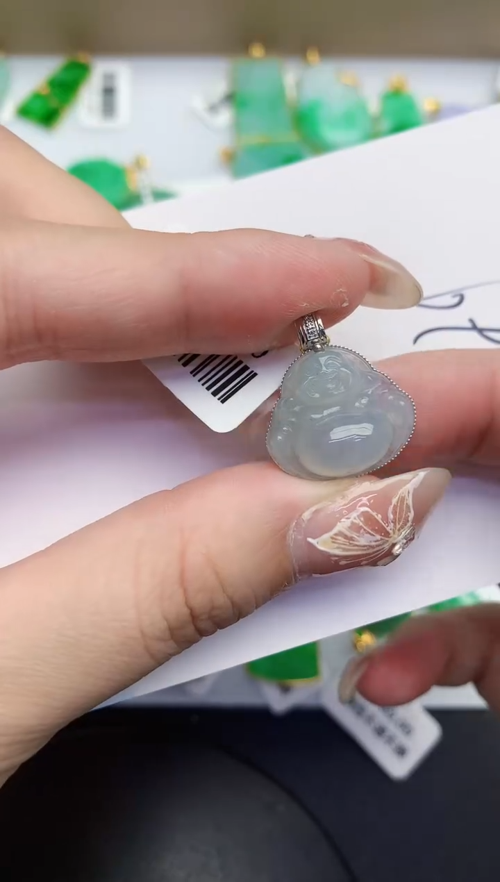 【闪购商品】翡翠颈饰18K金镶嵌00000000000