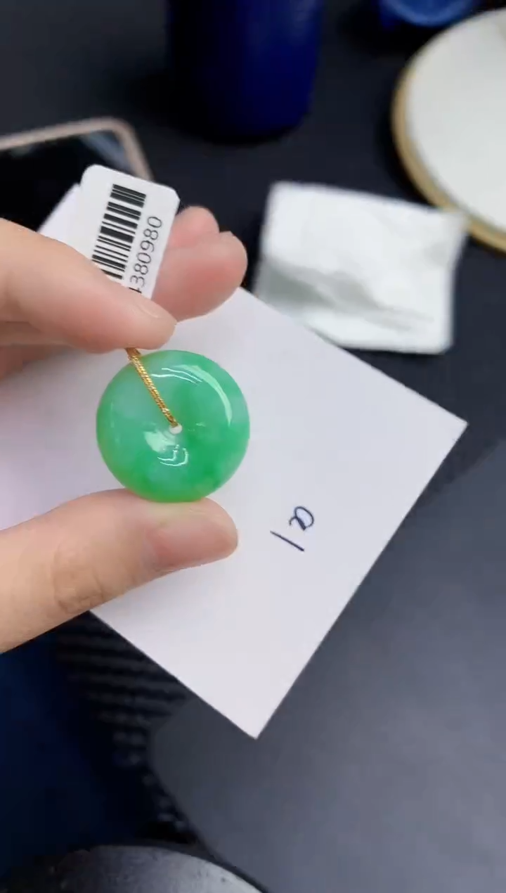 【闪购商品】翡翠颈饰18K金镶嵌000000000