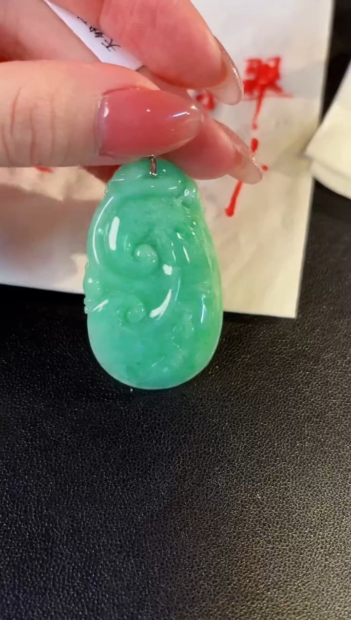 【闪购商品】翡翠颈饰18K金镶嵌缅料A货/支持复检/一件