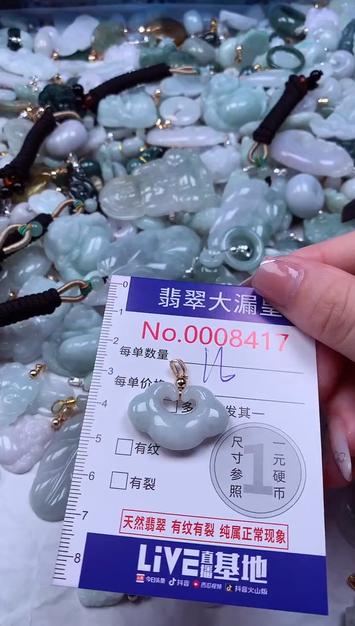 颈饰未镶嵌翡翠8417