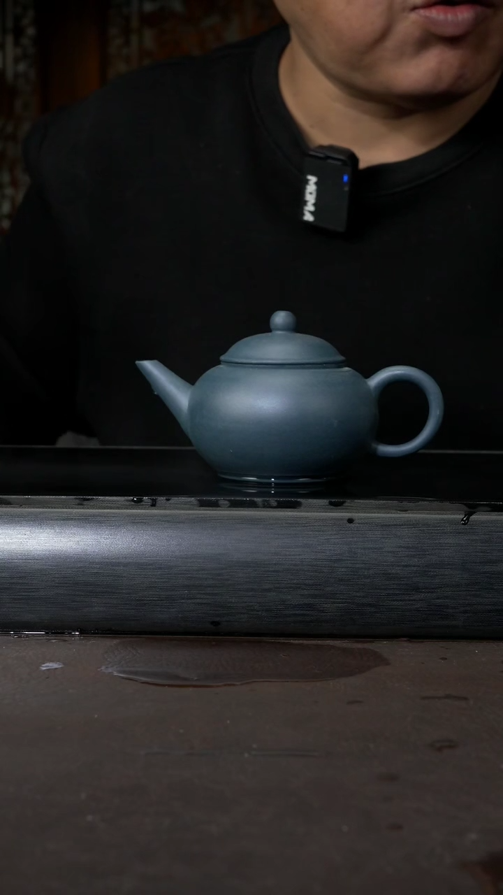 【闪购商品】紫砂茶壶墨绿泥 水平 170cc 032