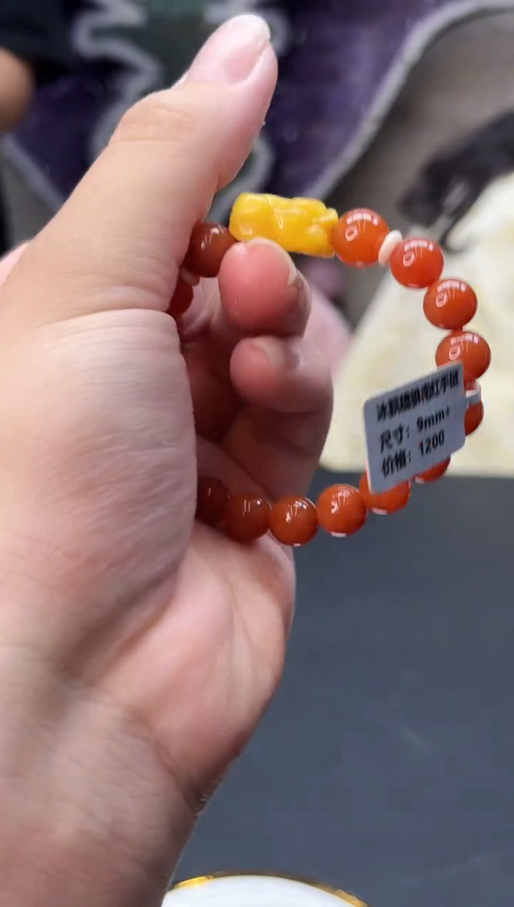 【闪购商品】南红玛瑙手串未镶嵌冰飘南红多样性发一