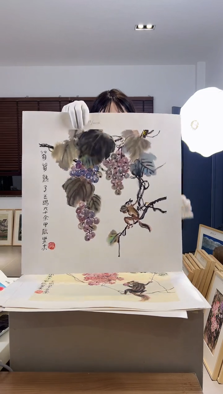 【闪购商品】版画耿玉琨限量作品亲签盖章版画S