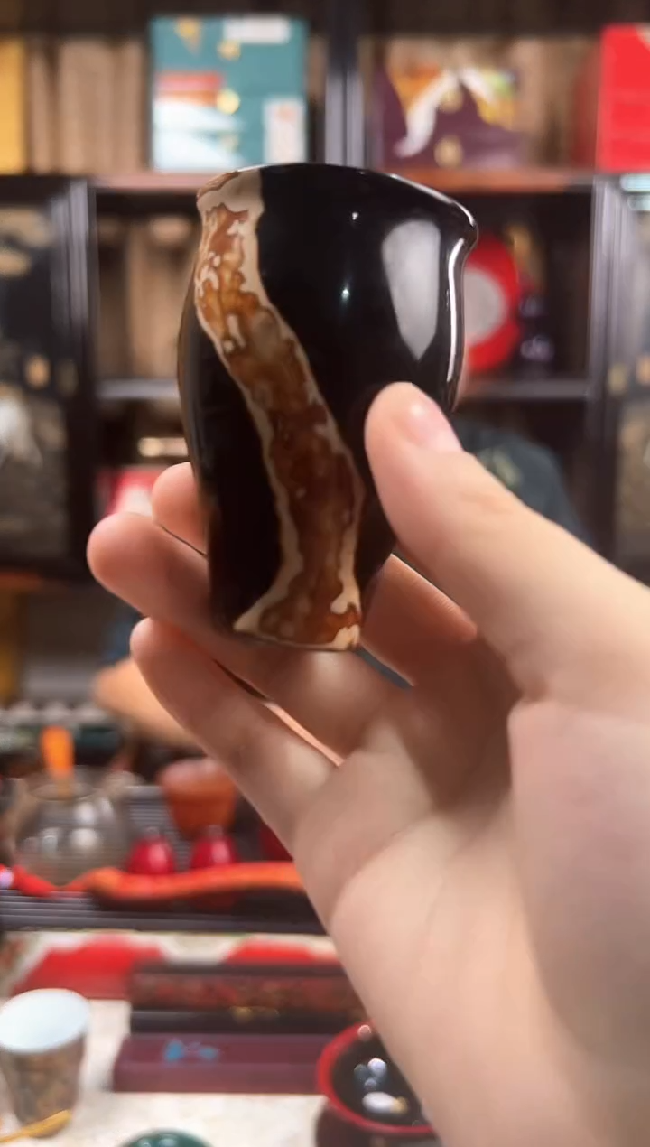 非遗太古大漆闻香杯黑色