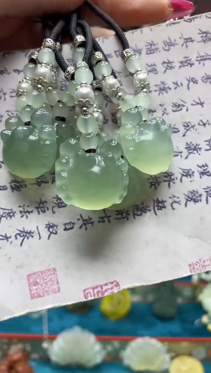 未镶嵌岫玉吊坠·多样性发*货拍一发一