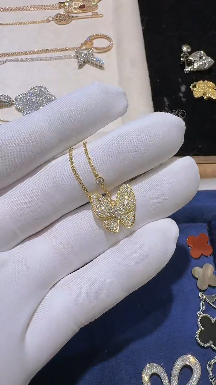 【闪购商品】钻石颈饰18K金镶嵌项链