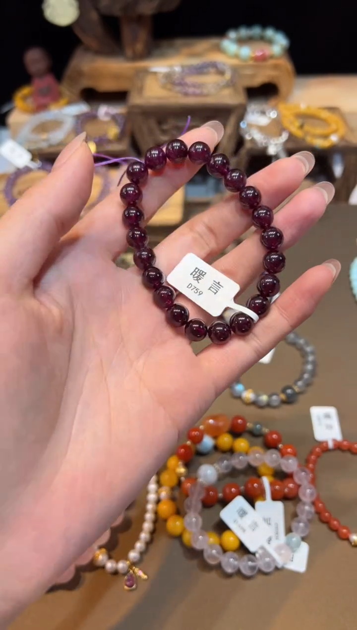 手链未镶嵌石榴石手饰@@D759