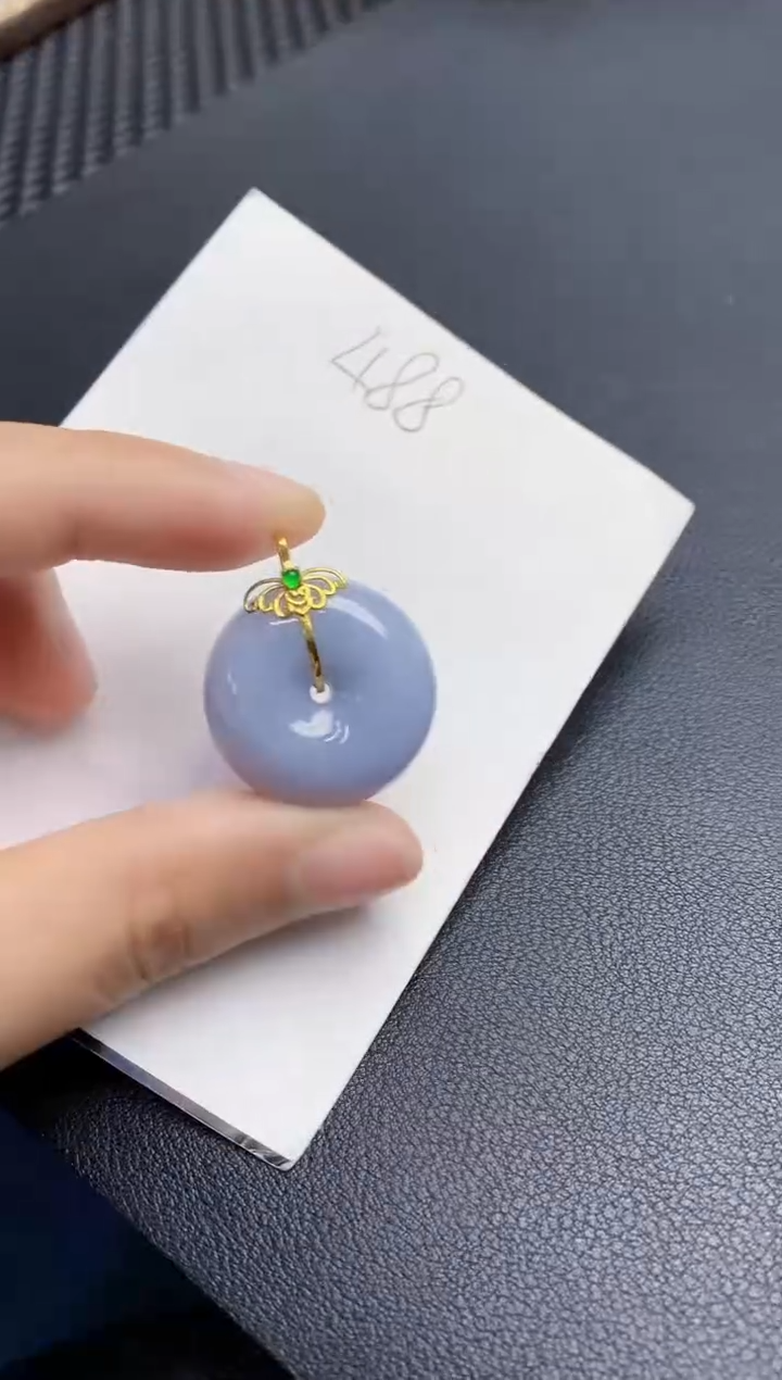 【闪购商品】翡翠颈饰18K金镶嵌000000000
